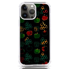Apples Honey Honeycombs Pattern Iphone 13 Pro Max Tpu Uv Print Case by Sarkoni