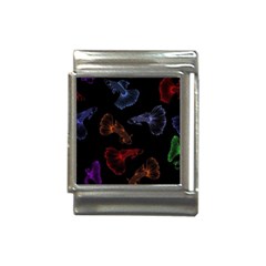 Vector Aquarium Guppies Seamless Fish Pattern With Black Background Italian Charm (13mm) by Grandong