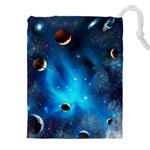 3d Universe Space Star Planet Drawstring Pouch (4XL) Front