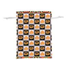 Chess Halloween Pattern Lightweight Drawstring Pouch (m) by Ndabl3x