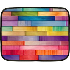 Rainbow Wood Fleece Blanket (mini) by zappwaits