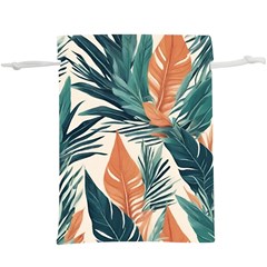 Colorful Tropical Leaf Lightweight Drawstring Pouch (xl) by Jack14