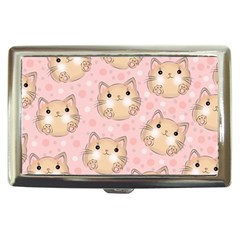 Cat Pattern Pink Cartoon Cigarette Money Case by Pakjumat