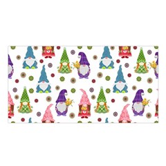 Gnomes Seamless Fantasy Pattern Satin Shawl 45  X 80  by Pakjumat