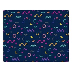 Scribble Pattern Texture Two Sides Premium Plush Fleece Blanket (large) by Pakjumat