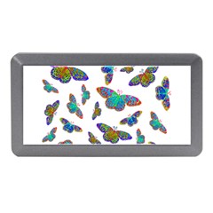Butterflies T- Shirt Colorful Butterflies In Rainbow Colors T- Shirt Memory Card Reader (mini) by EnriqueJohnson