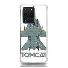 F14 Tomcat Fighter Jet T- Shirt F14 Tomcat Comic Drawing Quote T- Shirt (2) Samsung Galaxy S20 Ultra 6 9 Inch Tpu Uv Case by ZUXUMI