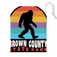 Brown County T- Shirt Brown County State Park Camping Bigfoot Nashville Indiana T- Shirt Drawstring Pouch (4xl) by JamesGoode