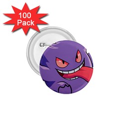 Purple Funny Monster 1 75  Buttons (100 Pack)  by Sarkoni