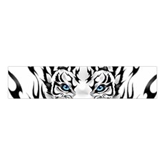 White And Black Tiger Velvet Scrunchie by Sarkoni