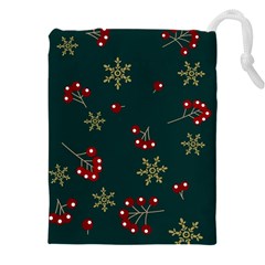 Christmas Festive Season Background Drawstring Pouch (4xl) by uniart180623