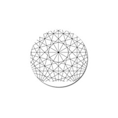 Black And White Pattern T- Shirt Black And White Pattern 8 Golf Ball Marker by EnriqueJohnson