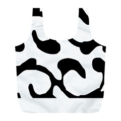 Black And White Swirl Pattern T- Shirt Black And White Swirl Pattern T- Shirt Full Print Recycle Bag (l) by EnriqueJohnson
