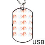 Dog And Cat Pattern T- Shirtdog And Cat Lover Pattern T- Shirt Dog Tag USB Flash (One Side) Front