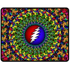 Grateful Dead Fleece Blanket (medium) by Sarkoni