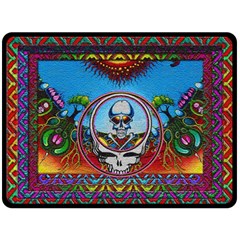 Grateful Dead Wallpapers Fleece Blanket (large) by Sarkoni