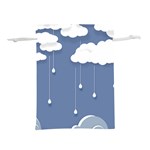 Clouds Rain Paper Raindrops Weather Sky Raining Lightweight Drawstring Pouch (S) Back