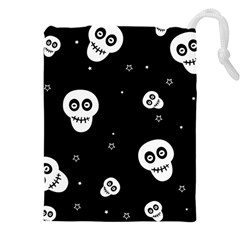 Skull Pattern Drawstring Pouch (4xl) by Ket1n9