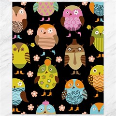 Cute Owls Pattern Canvas 11  X 14  by Ket1n9
