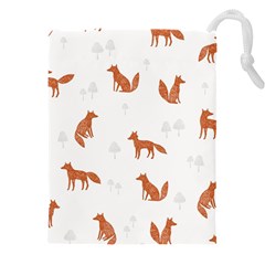 Fox Animal Wild Pattern Drawstring Pouch (4xl) by Ket1n9