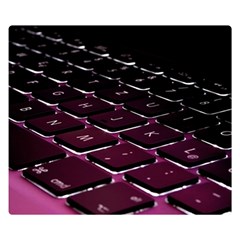 Computer Keyboard Premium Plush Fleece Blanket (small) by Ket1n9