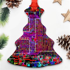 Technology Circuit Board Layout Pattern Ornament (christmas Tree)  by Ket1n9