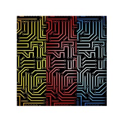 Circuit Board Seamless Patterns Set Square Satin Scarf (30  X 30 ) by Ket1n9