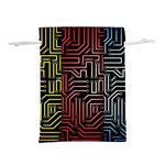 Circuit Board Seamless Patterns Set Lightweight Drawstring Pouch (L) Front