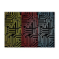 Circuit Board Seamless Patterns Set Crystal Sticker (a4) by Ket1n9