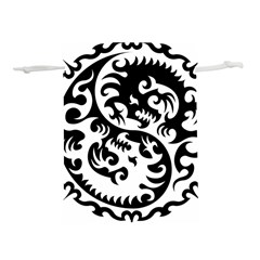 Ying Yang Tattoo Lightweight Drawstring Pouch (l) by Ket1n9