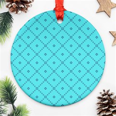 Pattern-background-texture Round Ornament (two Sides) by Ket1n9