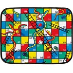 Snakes And Ladders Two Sides Fleece Blanket (Mini) 35 x27  Blanket Back