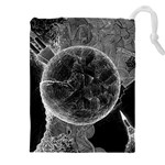 Space-universe-earth-rocket Drawstring Pouch (4XL) Front