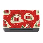 Christmas New Year Seamless Pattern Memory Card Reader with CF Front
