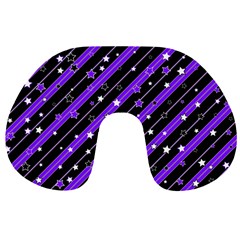 Christmas Paper Star Texture Travel Neck Pillow by Ket1n9