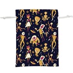 Alien Surface Pattern Lightweight Drawstring Pouch (XL) Back