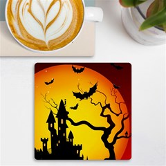 Halloween Night Terrors Uv Print Square Tile Coaster  by Ket1n9