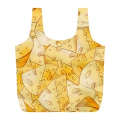 Cheese-slices-seamless-pattern-cartoon-style Full Print Recycle Bag (l) by Ket1n9