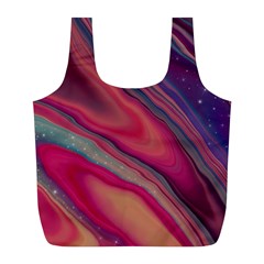 Stars Shimmering Galaxy Ocean Full Print Recycle Bag (l) by Ravend