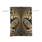 Fractal Spiral Infinite Psychedelic Lightweight Drawstring Pouch (S) Back