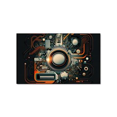 Illustrations Technology Robot Internet Processor Sticker Rectangular (100 Pack) by Vaneshop