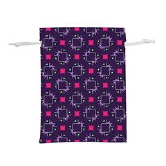 Geometric Pattern Retro Style Background Lightweight Drawstring Pouch (m) by Vaneshop