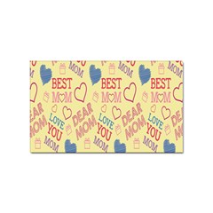 Love Mom Happy Mothers Day I Love Mom Graphic Pattern Sticker (rectangular) by Vaneshop