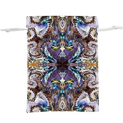  Violet Symmetry Lightweight Drawstring Pouch (xl) by kaleidomarblingart