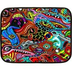 Vector Art Pattern - Two Sides Fleece Blanket (Mini) 35 x27  Blanket Front