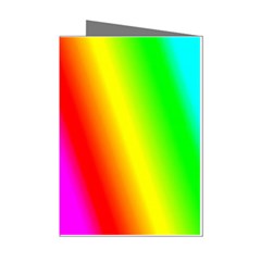 Multi-color-rainbow-background Mini Greeting Cards (pkg Of 8) by Amaryn4rt