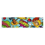Comic Elements Colorful Seamless Pattern Banner and Sign 4  x 1  Front