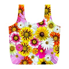 Flowers Blossom Bloom Nature Plant Full Print Recycle Bag (l) by Amaryn4rt