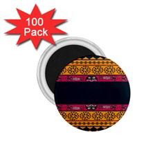 Pattern Ornaments Africa Safari Summer Graphic 1 75  Magnets (100 Pack)  by Amaryn4rt