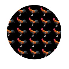 Background-pattern-chicken-fowl Mini Round Pill Box by Amaryn4rt